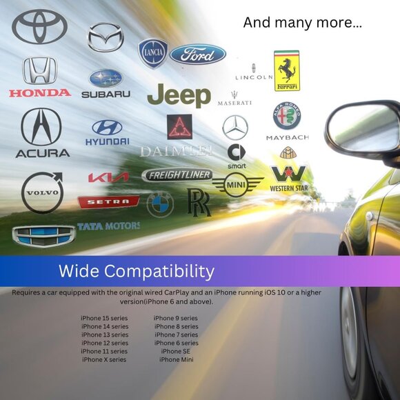 Wireless Carplay Adapter for Apple iPhone Plug and Play - Picture 4 of 11